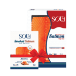 سولي نص جنب سلمون نرويجي فيليه 500 جرام + سولي سلمون مدخن 50 جرام